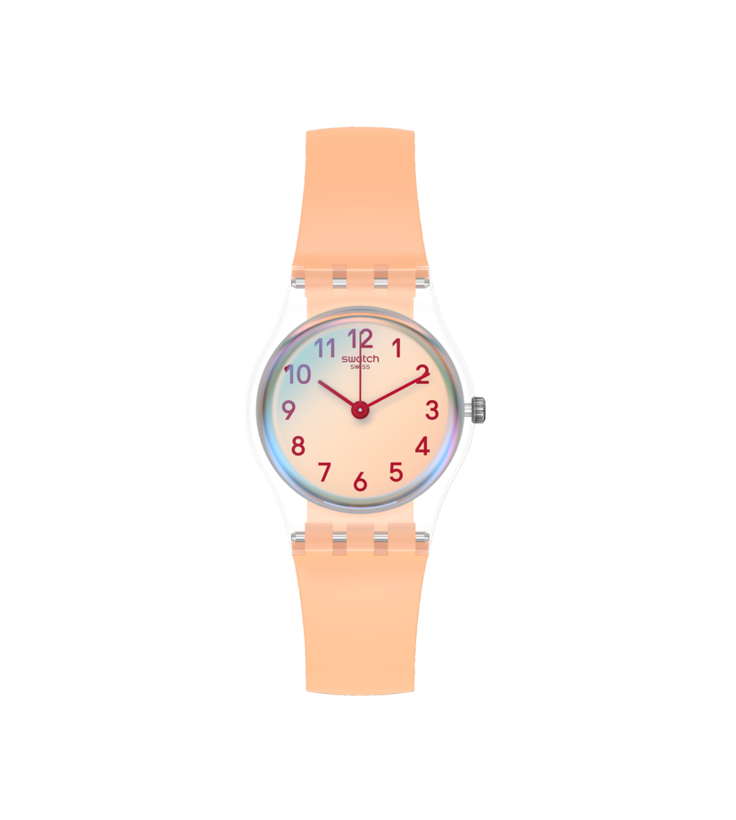 LK395 Reloj Swatch Casual Pink de dama correa de resina