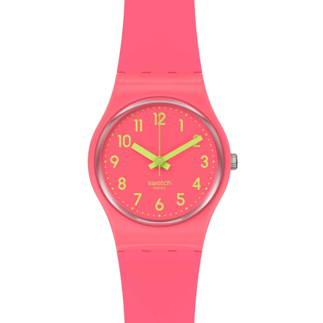 LP131C Reloj Swatch Back to Biko Roose de dama correa de resina