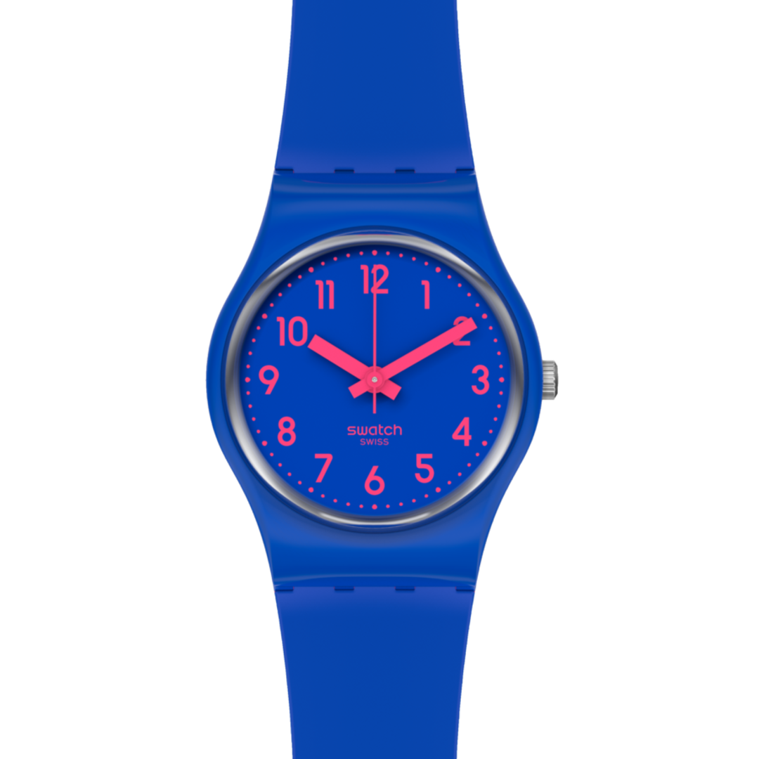 LS115C Reloj Swatch Back To Biko Bloo de dama pulsera de resina