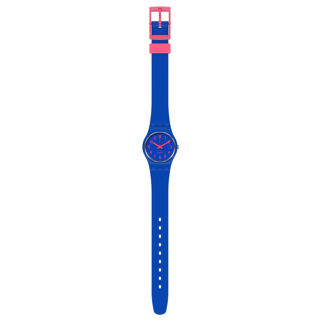 LS115C Reloj Swatch Back To Biko Bloo de dama pulsera de resina