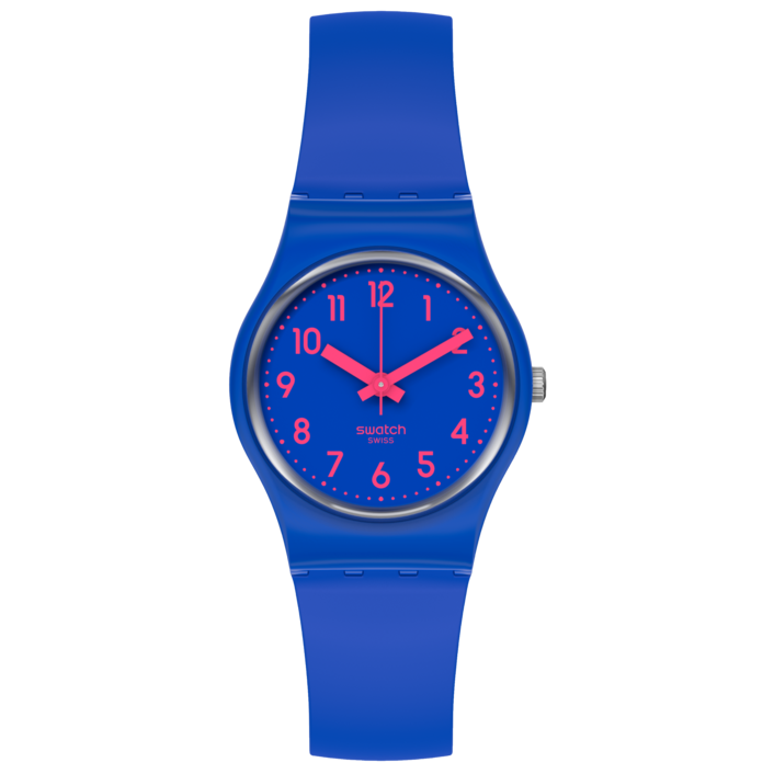 LS115C Reloj Swatch Back To Biko Bloo de dama pulsera de resina