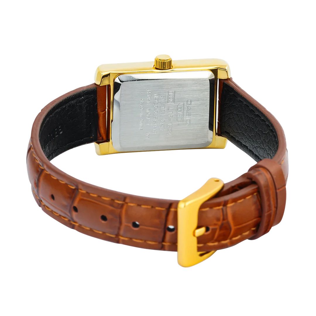 LTP-1234GLL Casio de dama pulsera de cuero