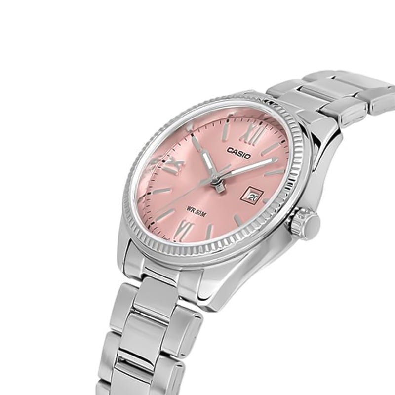 LTP-1302 Reloj Casio para Mujer Pulsera de Acero Inoxidable Análogo