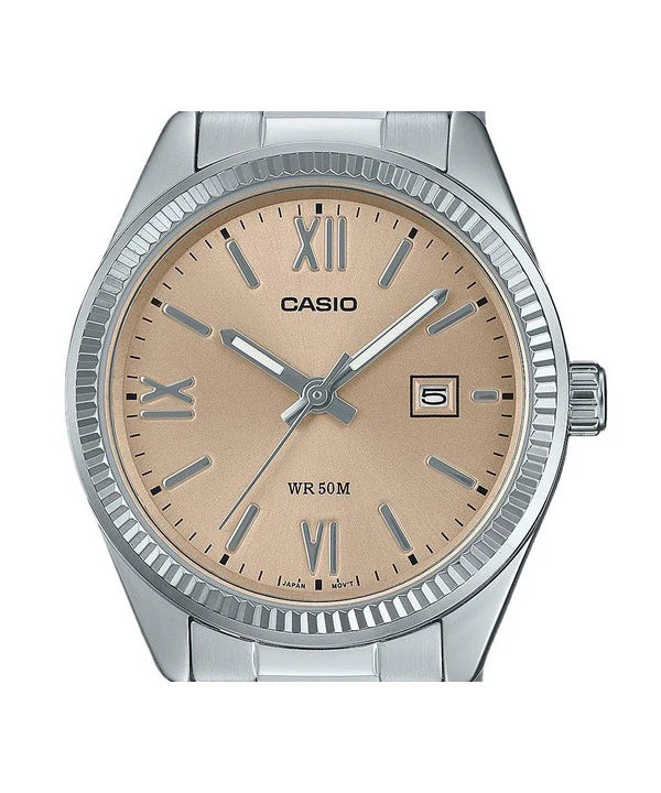 LTP-1302 Reloj Casio para Mujer Pulsera de Acero Inoxidable Análogo