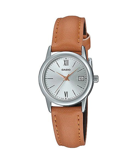 LTP-V002 Reloj Casio para Mujer Pulsera de Cuero Análogo