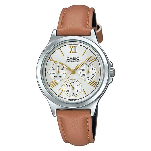 LTP-V300 Reloj Casio para Dama Pulsera de Cuero Análogo