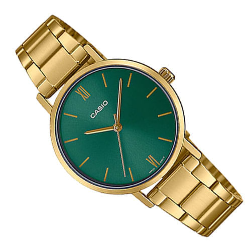 LTP-VT02 Reloj Casio para Dama Banda de Acero Inoxidable Análogo