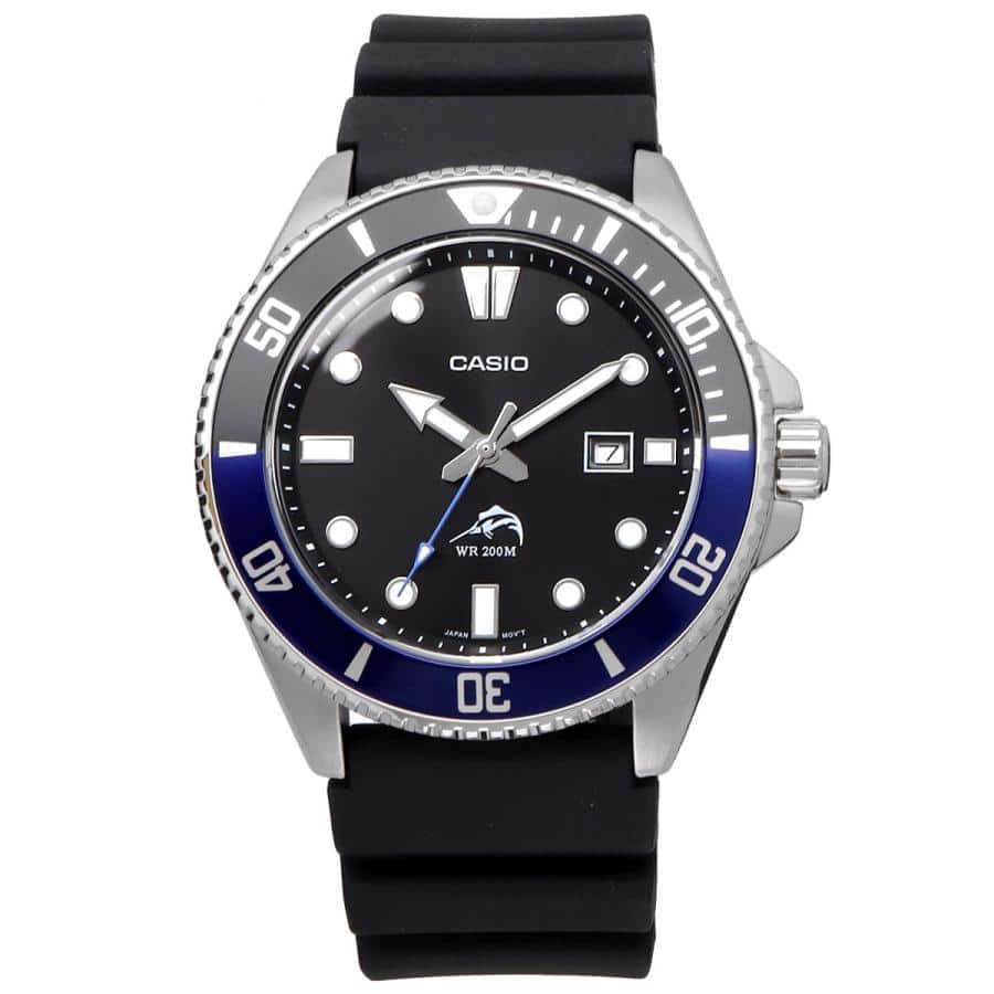 MDV-106 Reloj Casio Marlin Duro para Hombre Pulsera de Caucho Análogo