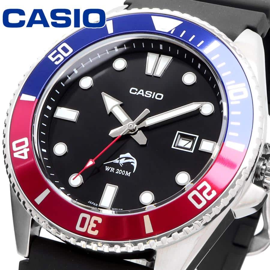 MDV-106 Reloj Casio Marlin Duro para Hombre Pulsera de Caucho Análogo