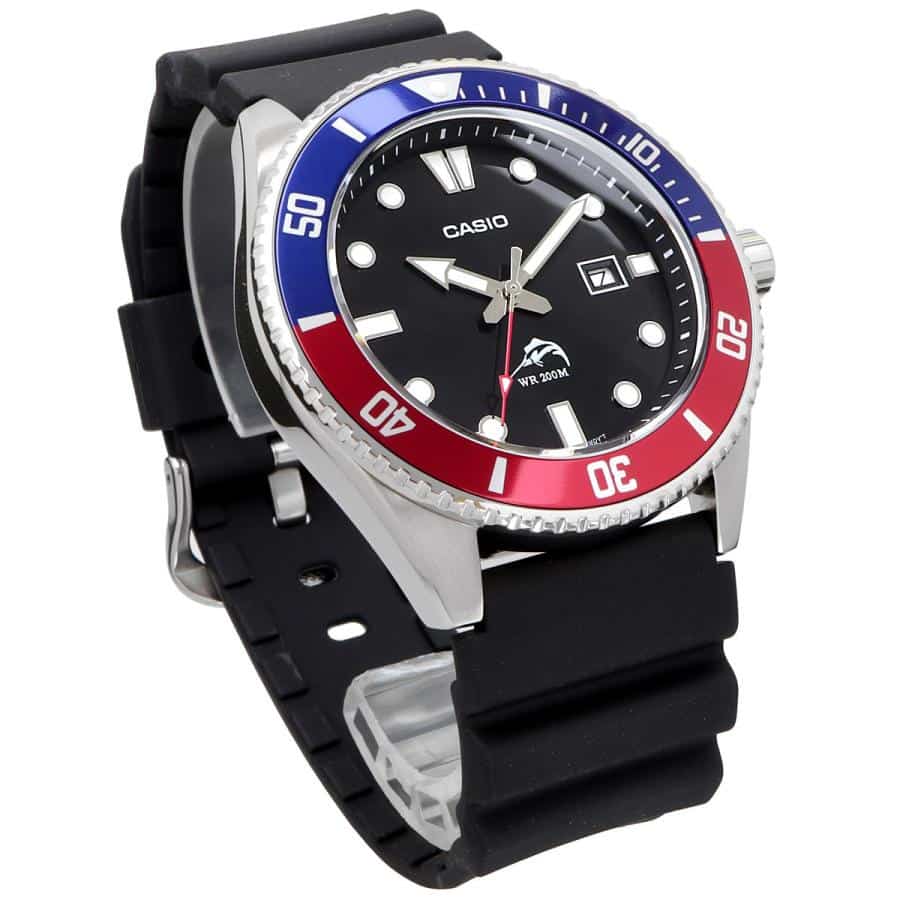 MDV-106 Reloj Casio Marlin Duro para Hombre Pulsera de Caucho Análogo