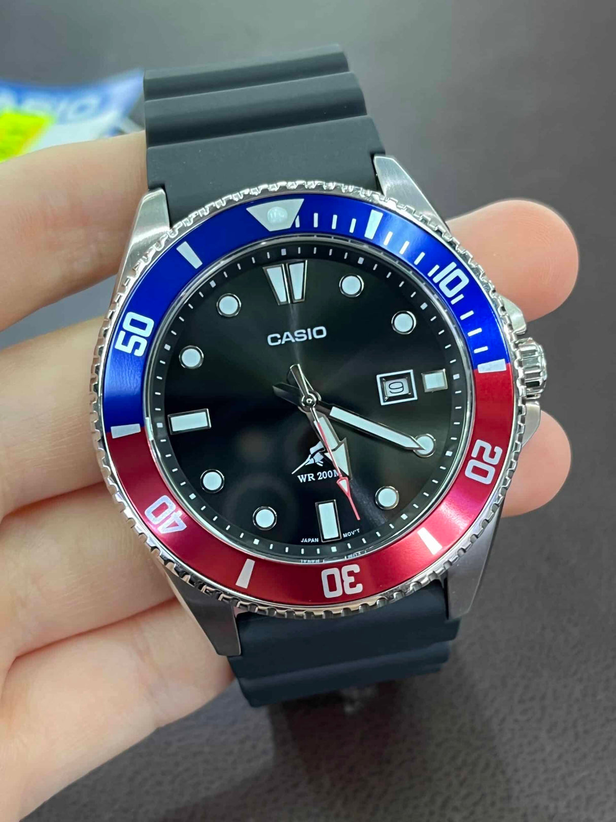 MDV-106 Reloj Casio Marlin Duro para Hombre Pulsera de Caucho Análogo