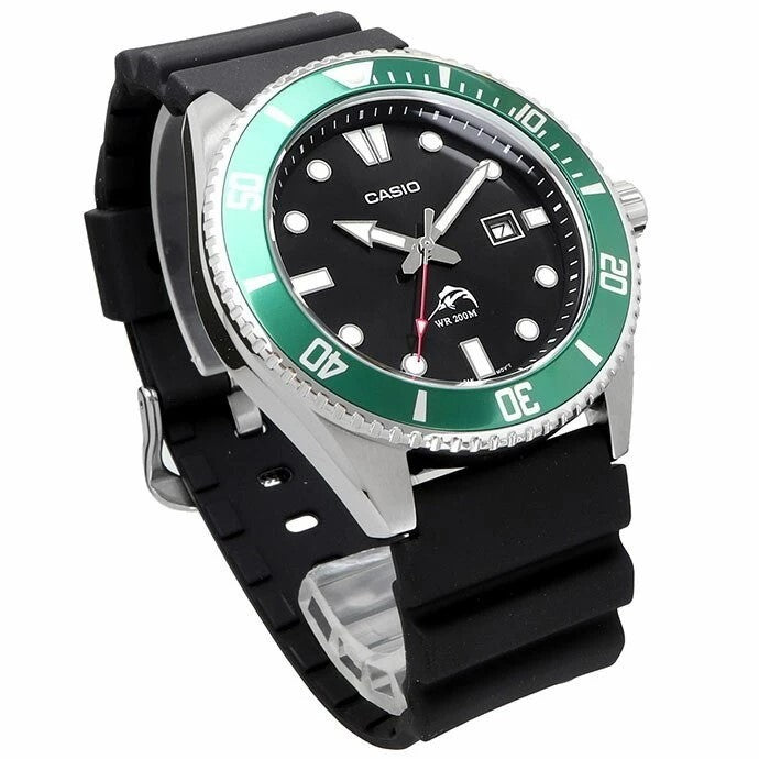 MDV-106 Reloj Casio Marlin Duro para Hombre Pulsera de Caucho Análogo