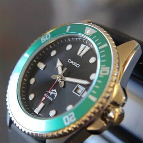 MDV-106 Reloj Casio Marlin Duro para Hombre Pulsera de Caucho Análogo