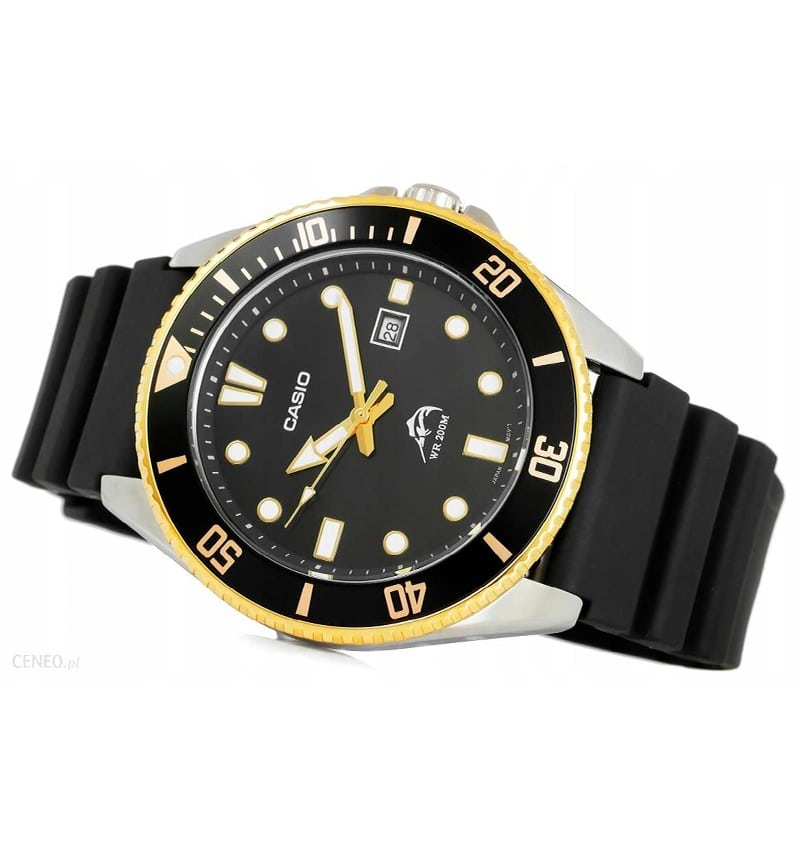 MDV-106 Reloj Casio Marlin Duro para Hombre Pulsera de Caucho Análogo