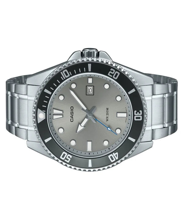 MDV-107 Casio Reloj para Hombre Pulsera de Metal Análogo