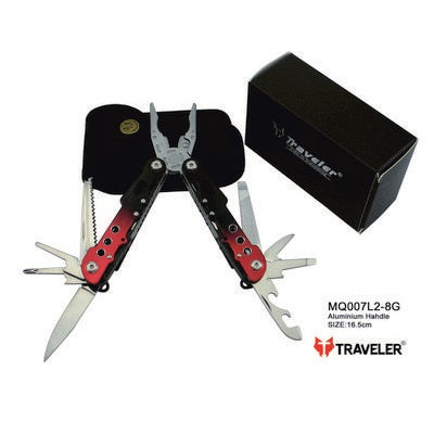 Navaja Multiherramientas Marca Traveler Modelo MQ007L2-8G con Estuche