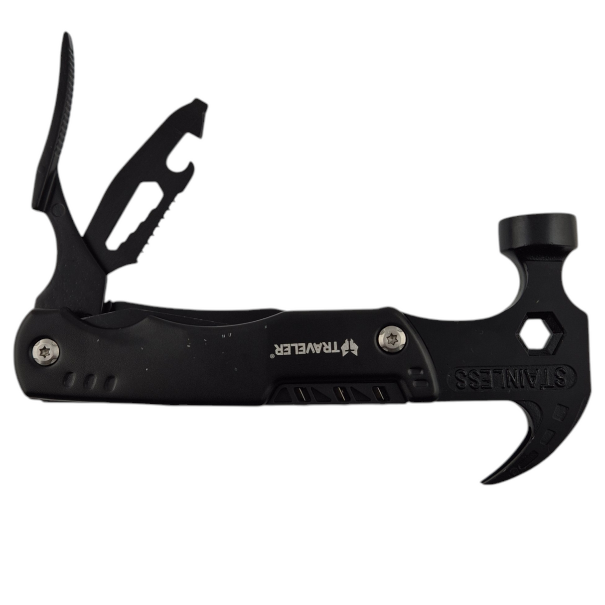 Navaja Traveler MS017F-3G Negra con Martillo