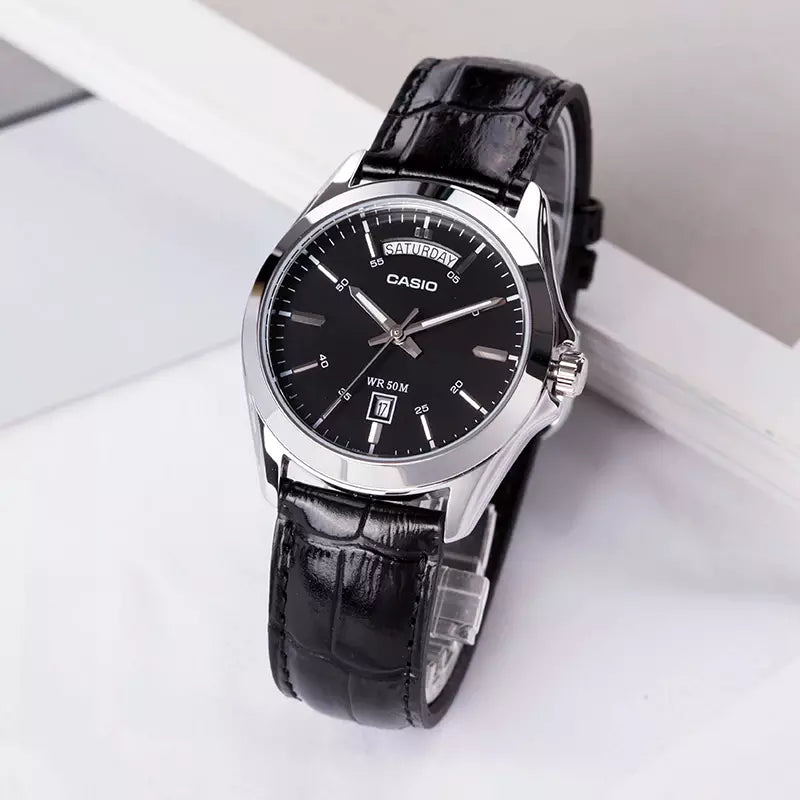 MTP-1370 Reloj Casio para Hombre Pulsera de Cuero Análogo