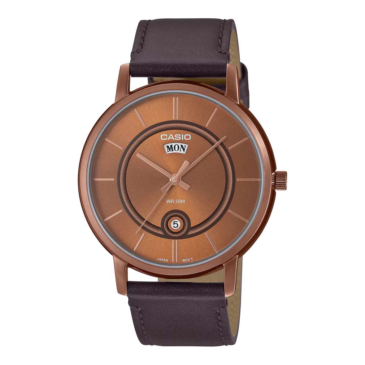 MTP-B120 Casio Reloj Análogo de Cuero para Hombre