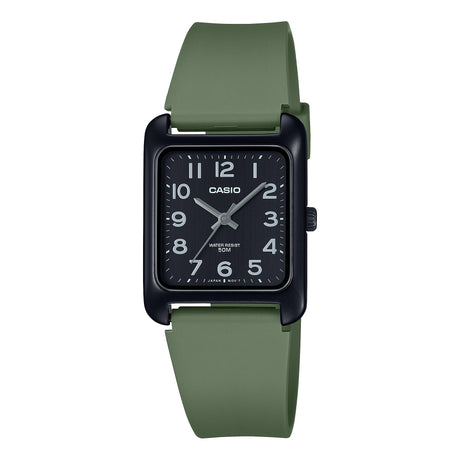 MTP-B175 Reloj Casio para caballero pulsera de caucho cuadrado