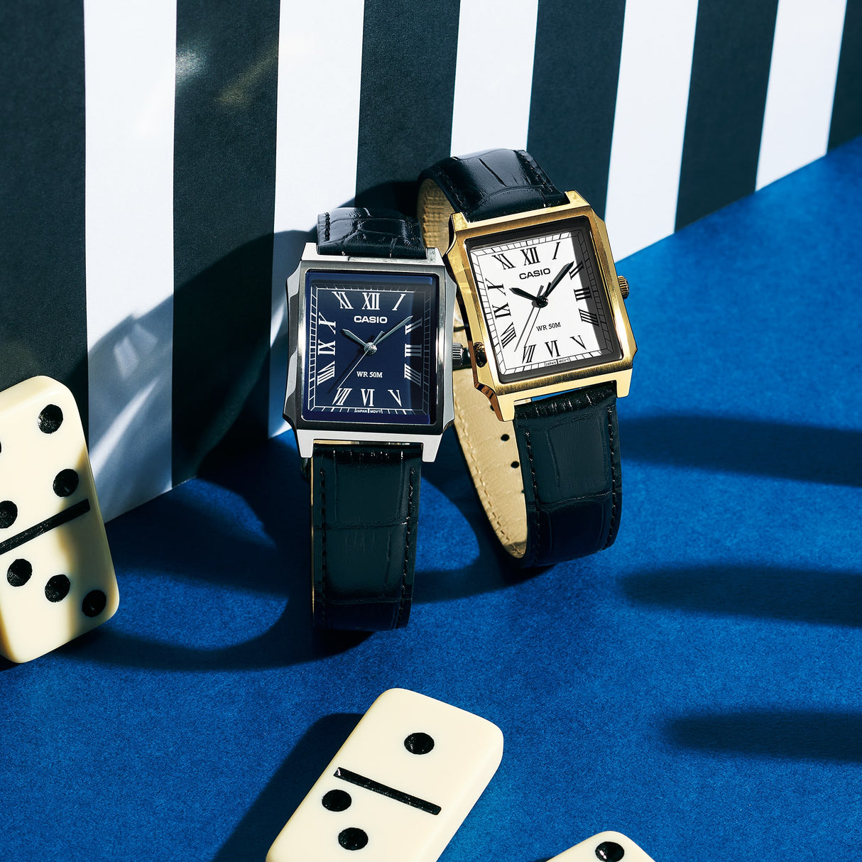 MTP-B190 Reloj Casio de hombre pulsera de cuero 41 mm