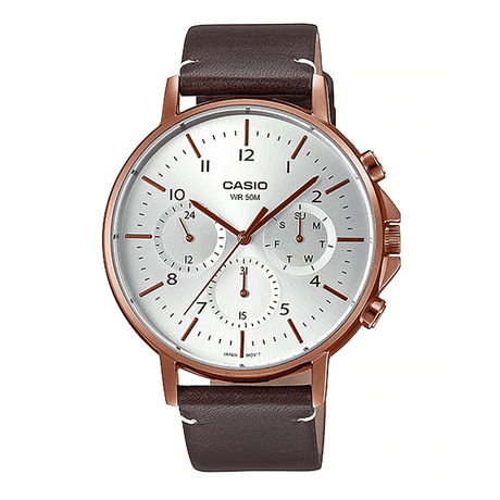 MTP-E321 Reloj Casio de hombre pulsera de cuero