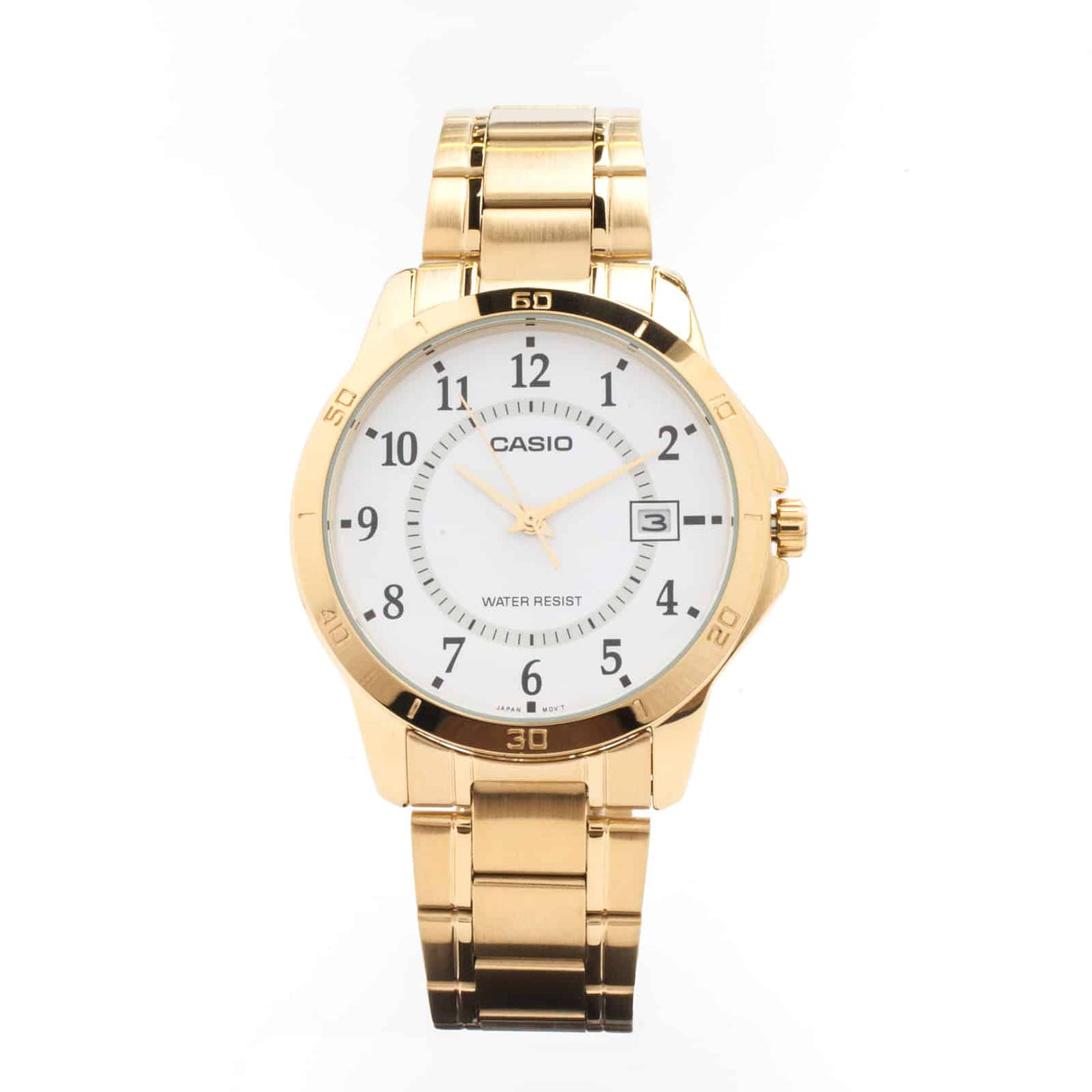 MTP-V004 Reloj Casio para Caballero Banda de Metal Análogo