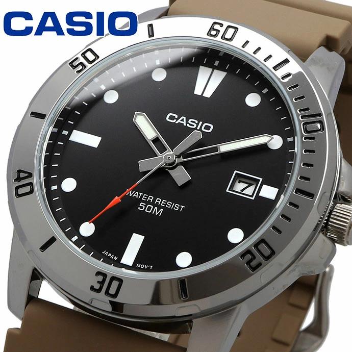 MTP-VD01-1EV Reloj Casio para Hombre Pulsera de Caucho Análogo