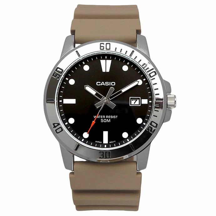MTP-VD01-1EV Reloj Casio para Hombre Pulsera de Caucho Análogo