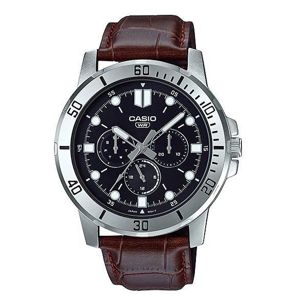 MTP-VD300 Reloj Casio para Hombre Pulsera de Cuero Análogo