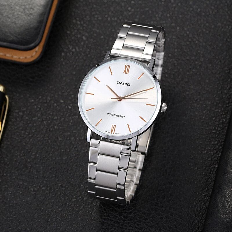 MTP-VT01 Reloj Casio para Hombre Pulsera de Metal Análogo