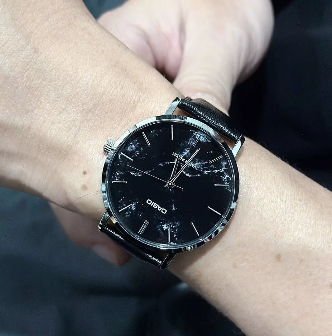 MTP-VT01 Reloj Casio para Caballero Pulsera de Cuero Análogo