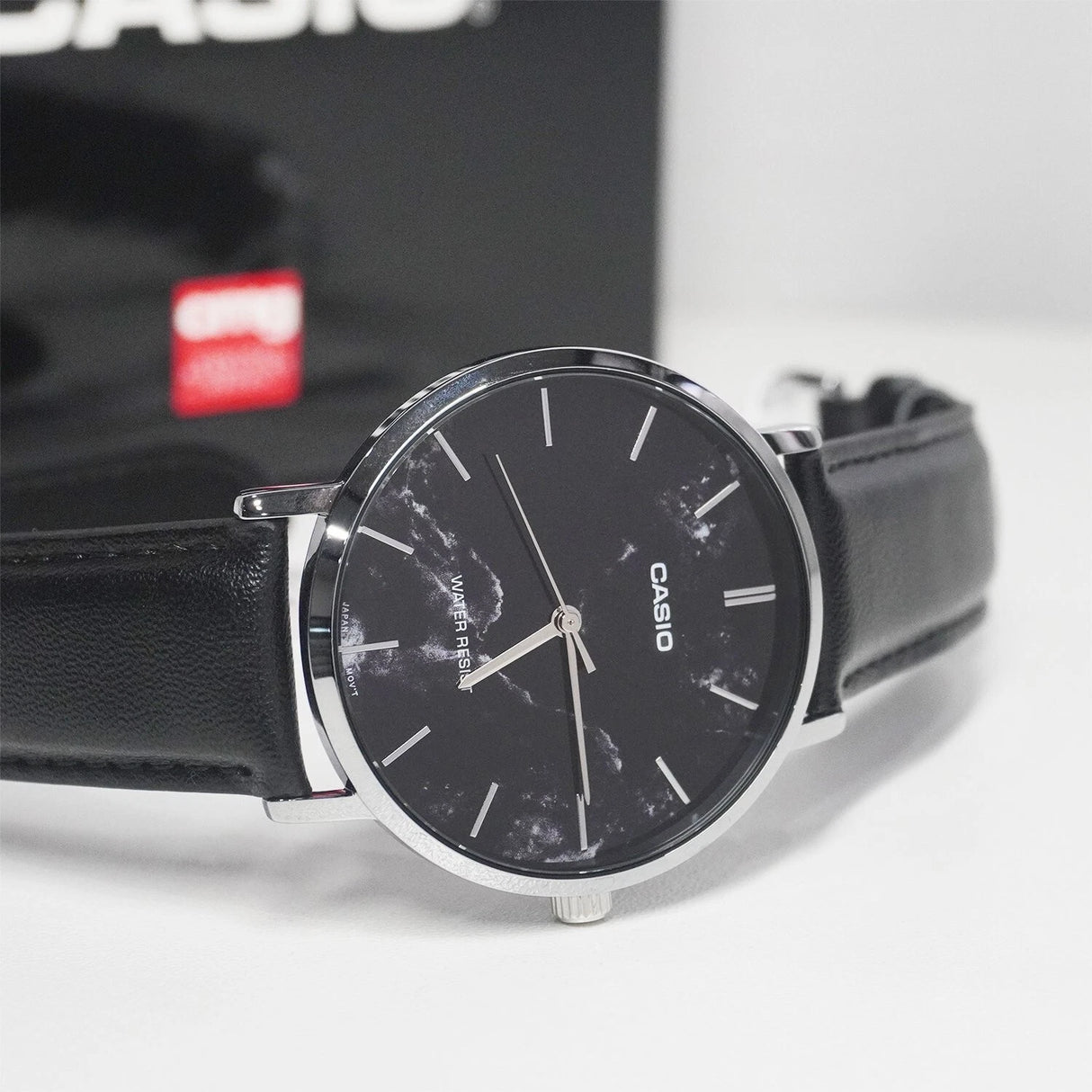 MTP-VT01 Reloj Casio para Caballero Pulsera de Cuero Análogo