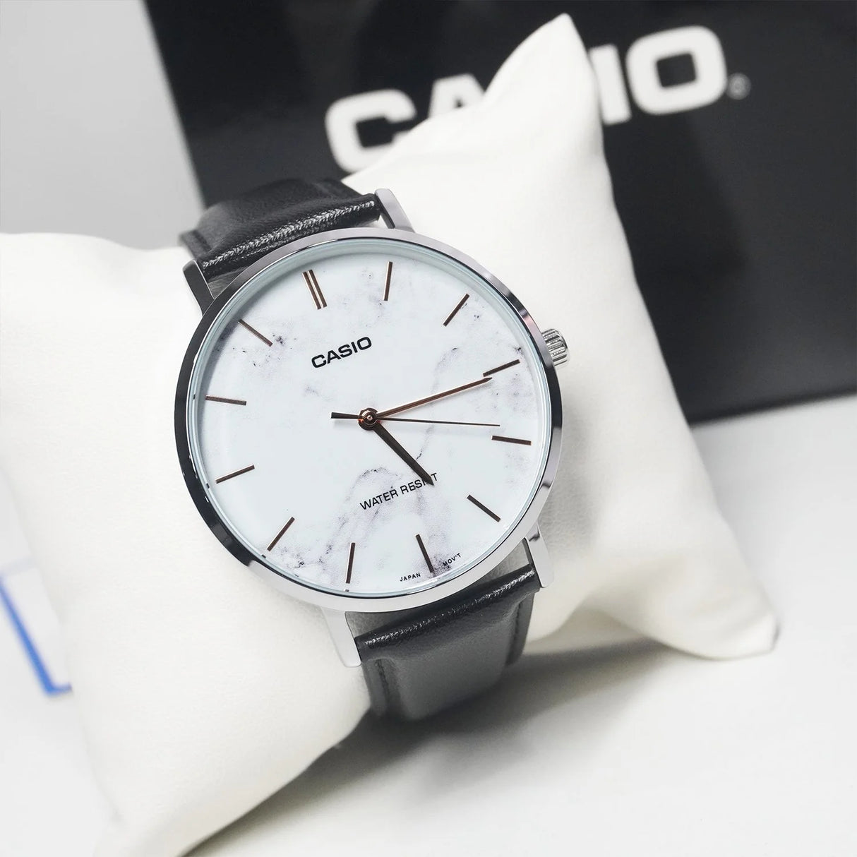 MTP-VT01 Reloj Casio para Caballero Pulsera de Cuero Análogo