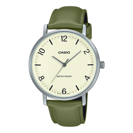 MTP-VT03 Reloj Casio para caballero pulsera de cuero