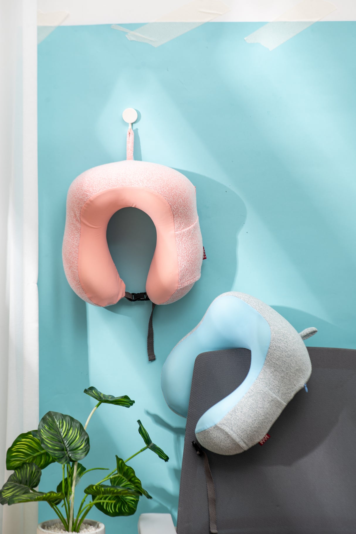 KLW-05 Almohadas de viaje para aviones, almohada de soporte para cuello y cabeza en forma de U