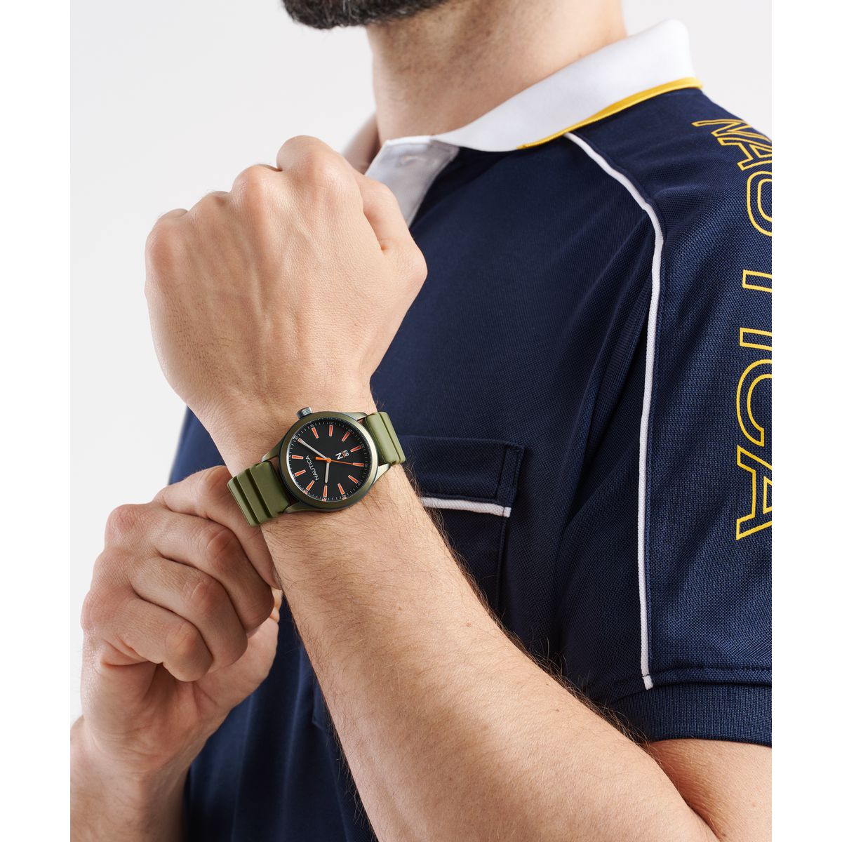 NAPHBF403 Reloj Nautica Hannay Bay de caballero banda de silicona