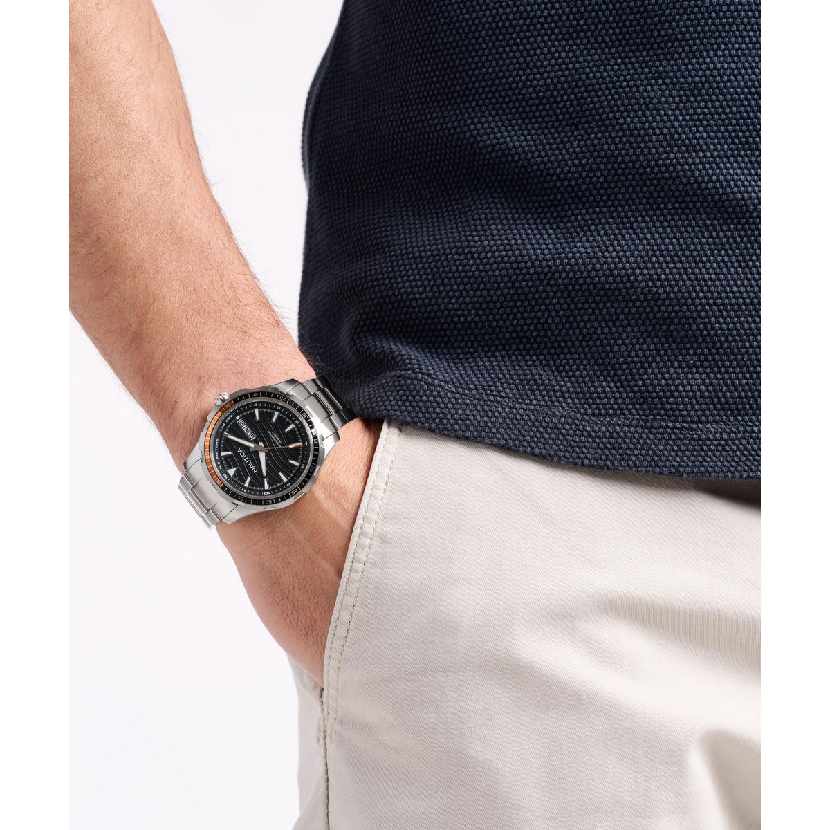 NAPNSF514 Reloj Nautica NST Everyday de hombre correa de metal