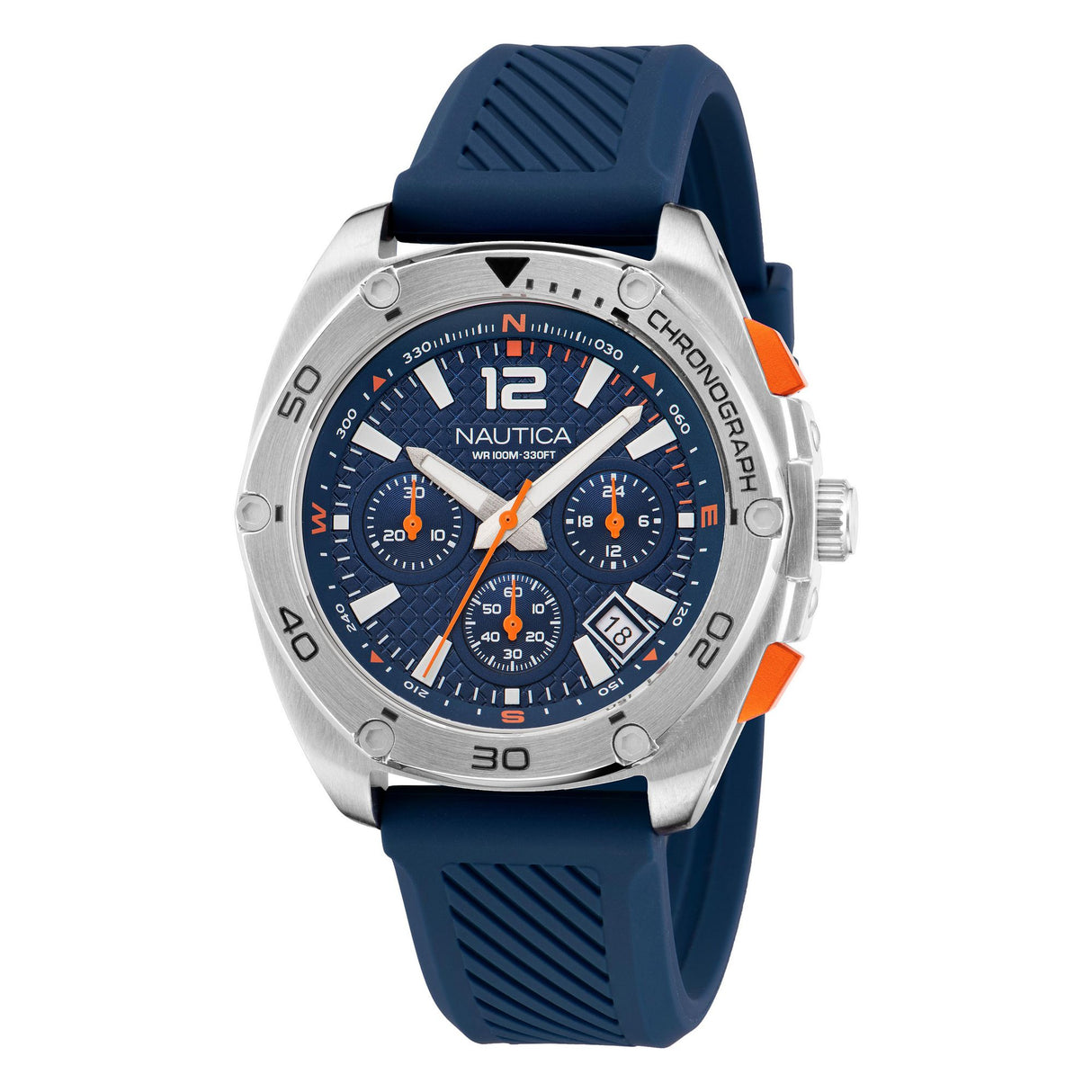 NAPTCF212 Reloj Nautica Tin Can Bay de hombre correa de caucho