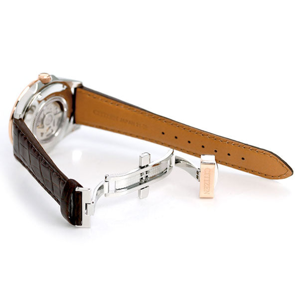 NB1045-16W Reloj Citizen Automatic de caballero pulsera de piel genuino