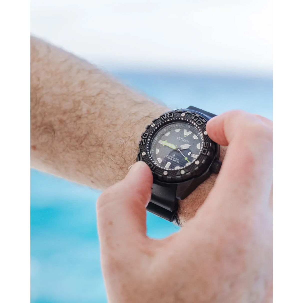 NB6005-05L Reloj Citizen Promaster de hombre pulsera de caucho 46 mm