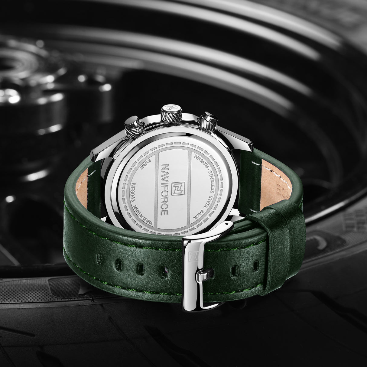 NF8043 reloj Naviforce para caballero pulsera de cuero