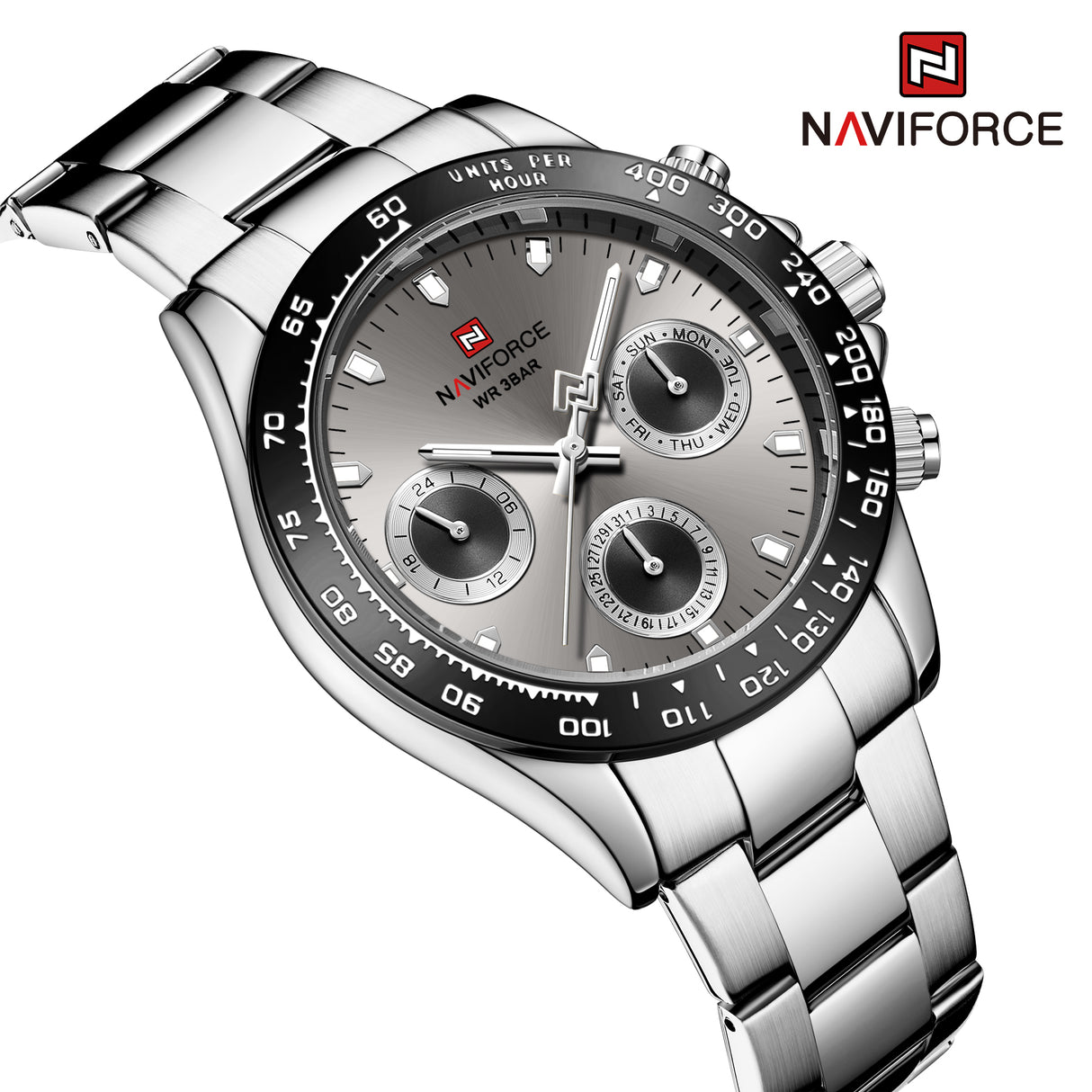 NF9193 Reloj Naviforce para Hombre Análogo Pulsera de Metal