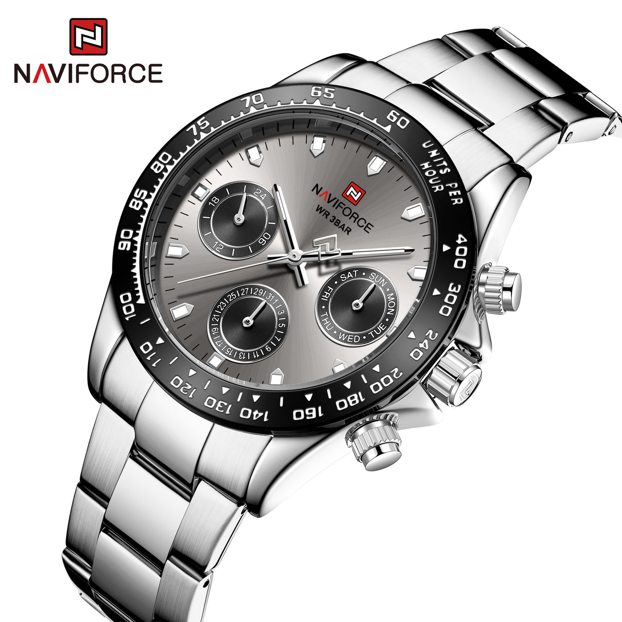 NF9193 Reloj Naviforce para Hombre Análogo Pulsera de Metal