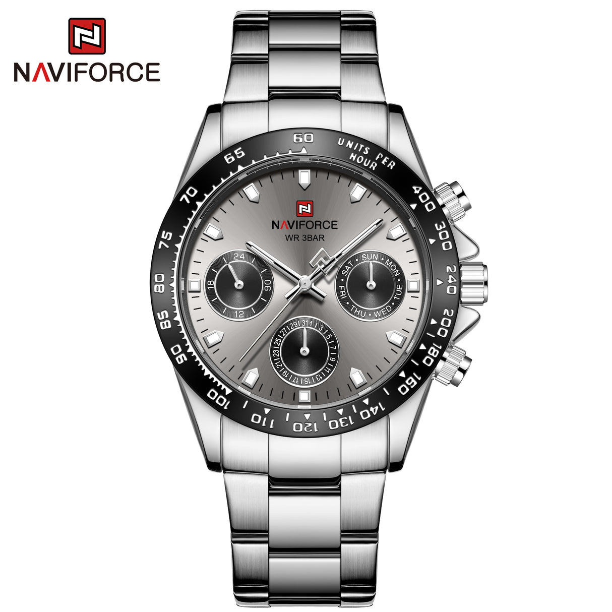 NF9193 Reloj Naviforce para Hombre Análogo Pulsera de Metal
