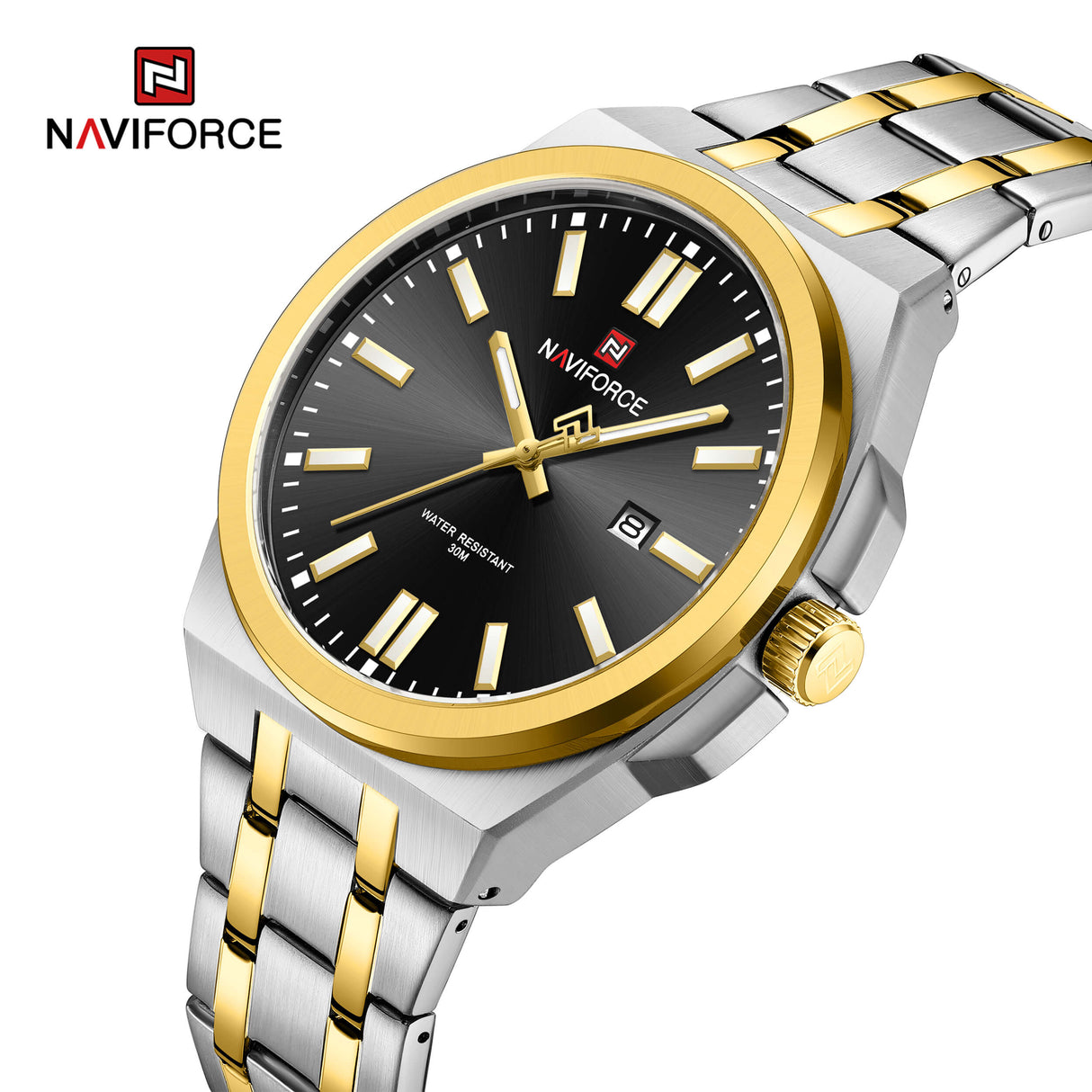 NF9226 Naviforce Reloj para Hombre Pulsera de Metal Análogo