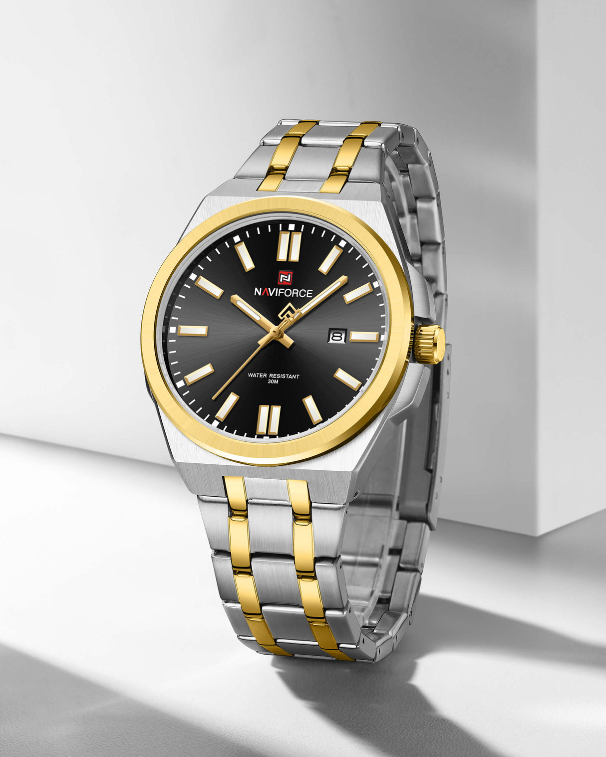 NF9226 Naviforce Reloj para Hombre Pulsera de Metal Análogo