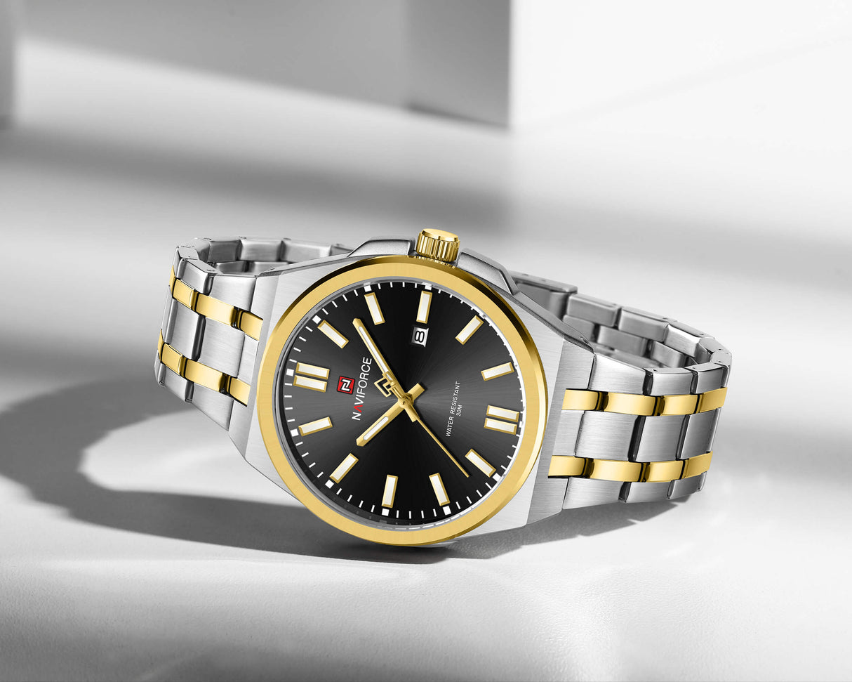 NF9226 Naviforce Reloj para Hombre Pulsera de Metal Análogo