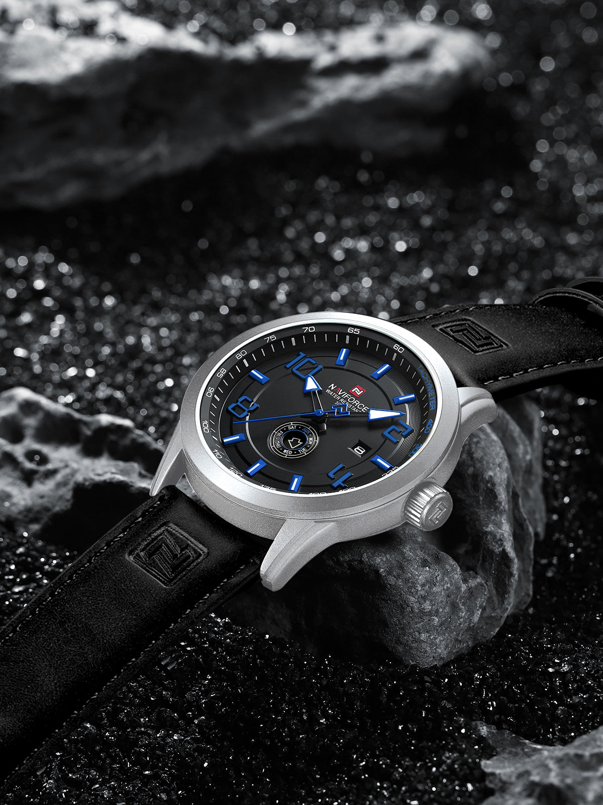 9229 Reloj Naviforce para caballero pulsera de cuero