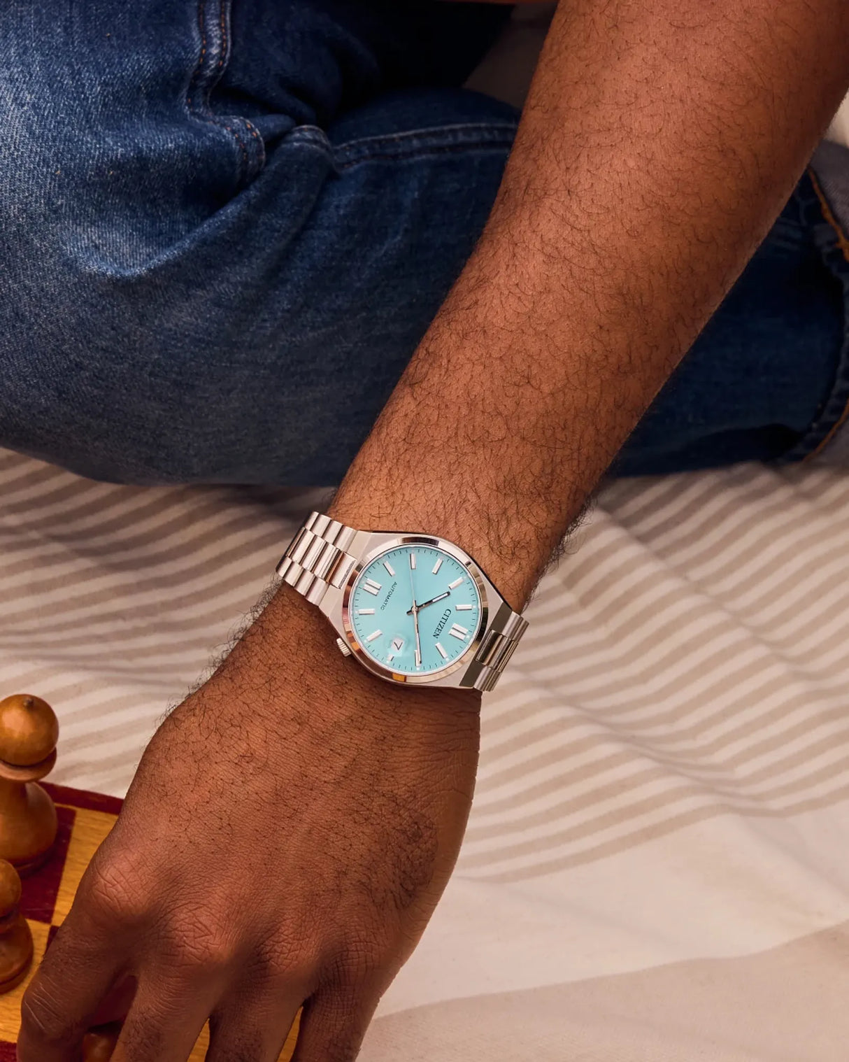 NJ0200-50L Reloj Citizen Tyuyosa unisex automático pulsera de metal 37 mm